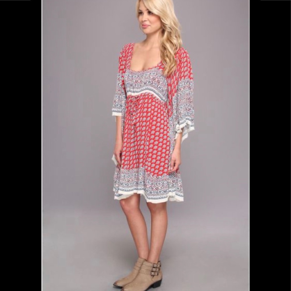 Free People- red heart of gold dress- XS 🌹❤️🦋